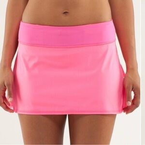 Lululemon Run: Pace Setter Skirt 
Vibrant Pink Skirt size 8
